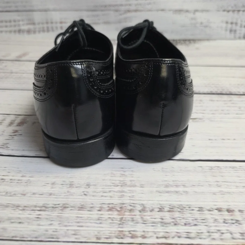 Florsheim Shoes Men's Black Leather Brogue Oxford Wingtip 20381‎ Size 9 1/2 D